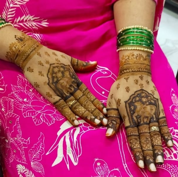 Leg Mehndi Design